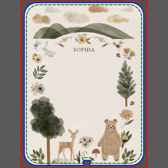 Boho Woodland Baby Blanket - Baby Shower Gift