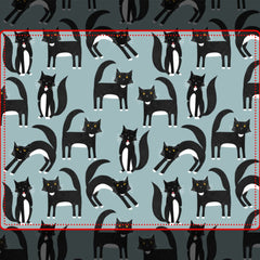 Black and White Tuxedo Cats Metal Lunch Box