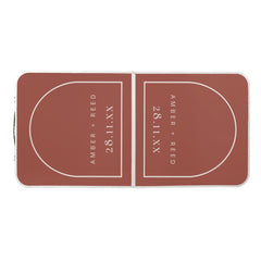 Terracotta Arch Wedding Beer Pong Table