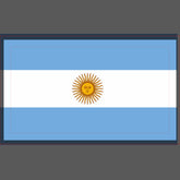 Argentina flag table place card holder for wedding