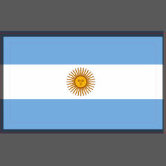 Argentina flag table place card holder for wedding