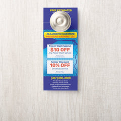 Pressure Power Washing Template Door Hanger