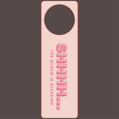 Bold Outline Shhhh Do not disturb Door Hanger
