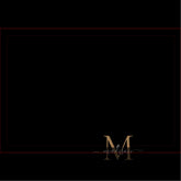 Elegant Stylish Black Gold Monogram Script Name Kitchen Towel
