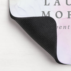 Transparent Silk Elegant Monogram Mouse Pad
