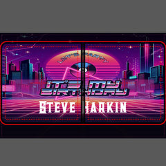 Rockin Vaporwave Party Beer Pong Table