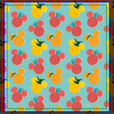 Mickey Mouse Fruit Icon Pattern Shower Curtain