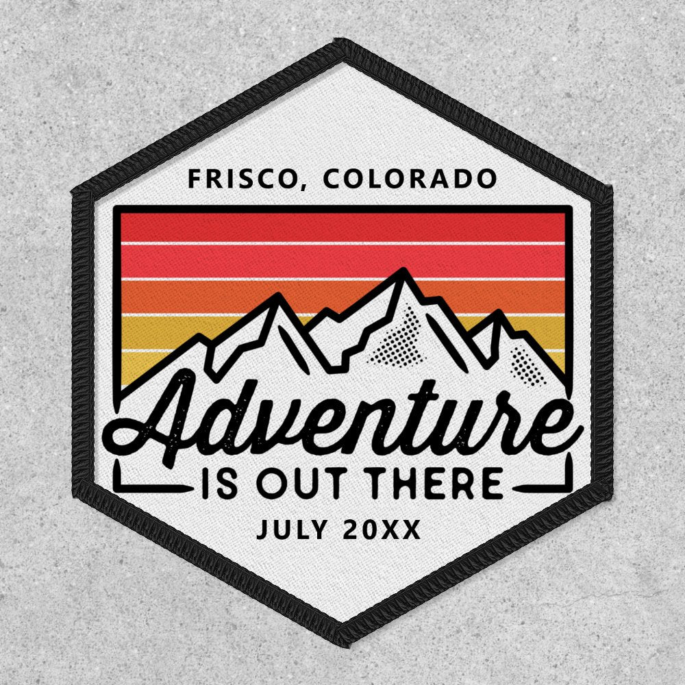 Mountain Adventure Hiking Camping Trip Custom Patch