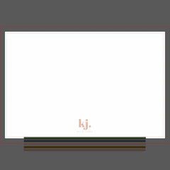 Chic Retro Stripes Monogram Tea Towel