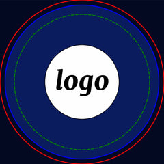 Logo Text Promotional Business Navy Blue Duffle Bag
