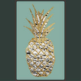 Modern Chic Marble Gold Pineapple Fruit Light Switch Cover