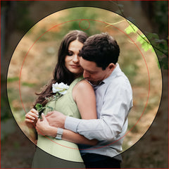 Personalized Photo Template Wine Charm