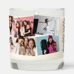 14 photo collage fun custom text scented candle