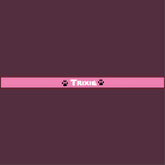 Cute Pink Black Paws Personalized Dog Pet Collar