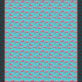 Fun Pink Flamingo Birds Tropical Turquoise Blue Espadrilles