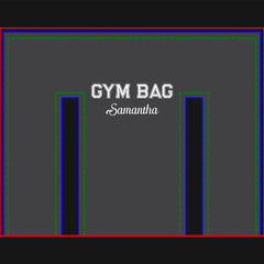 Sport Typography Gym Bag Custom Name