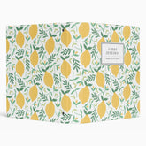 Modern Lemon Citrus Yellow Green Summer Recipe 3 Ring Binder