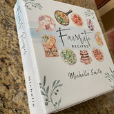Illustrated Watercolor Favorite Recipes 3 Ring Binder