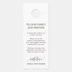 Door Hanger Wedding Do Not Disturb Sign LCC