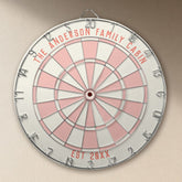 Personalized Family Name Custom Pink Game Room Dart Board