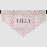 Cute Chic Pink Polka Dot Pet Dog Bandana Collar