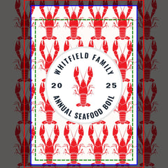 Seafood Boil Custom Annual Family Reunion Lobster Garden Flag