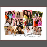 Good times great memories 12 photo collage display block
