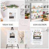 Rustic Hand Painted Country Kitchen Monogram Tea Towel