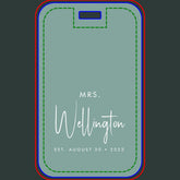 Mrs Script Custom Name Newlywed Honeymoon Luggage Tag
