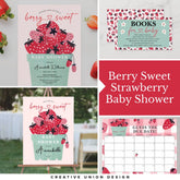 Berry Sweet Baby Shower Favor Bag Strawberry