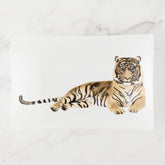 Watercolor Tiger Resting Trinket Tray