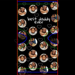 4 Photo Collage Best Daddy Ever Socks