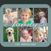 Family Calligraphy | 6 Photo Collage Mouse Pad