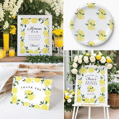 Lemon Yellow Main Squeeze Paper Napkin