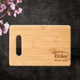 Modern Grandma's Kitchen Is Always Open Best Gift Engraved Cutting Board