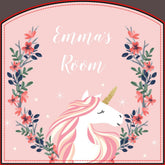Unicorn Kids Room Door Sign