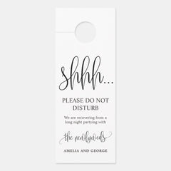Door Hanger Wedding Do Not Disturb Sign LCC