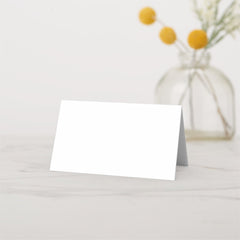 Modern Summer Wildflower Wedding Place Card