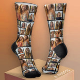 Create a Custom Photo Collage with 6 Photos black Socks