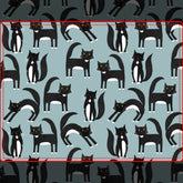 Black and White Tuxedo Cats Metal Lunch Box