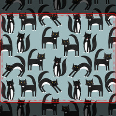 Black and White Tuxedo Cats Metal Lunch Box