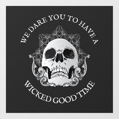 Gothic Skull Halloween Wall Decal