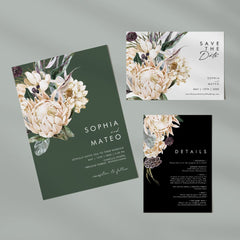 White Floral Wedding Favor Box