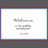 Minimalist Black and White Wedding Welcome Yard Sign