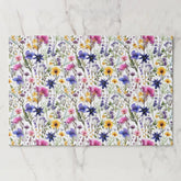 Wildflowers Paper Placemats, Garden Floral Mats