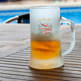 Bachelorette Weekend Party Favor Personalized Frosted Glass Beer Mug