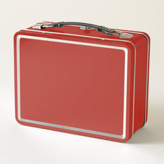 Red monster truck metal lunch box
