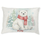 Cute watercolor Polar Bear Pet Bed