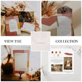 Terracotta Sunrise | Monogram Wedding Bottle Hanger Tag