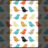 Mid Century Modern Colorful Birds Pattern Light Switch Cover